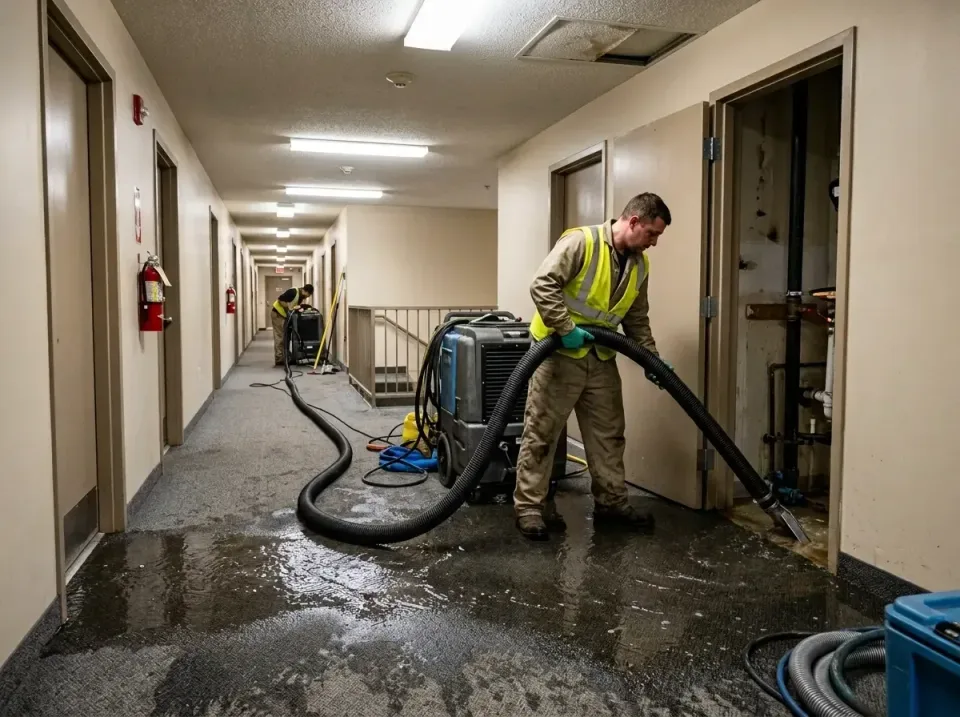 multi-unit-apartment-hallway-f-005 — frequently asked questions, Emergency Burst Pipe Water Extraction & Removal in Manhasse…